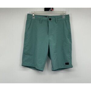 Hurley Jet Tech Textured Walk Shorts Mens 28 Seafoam Green Lightweight Casual